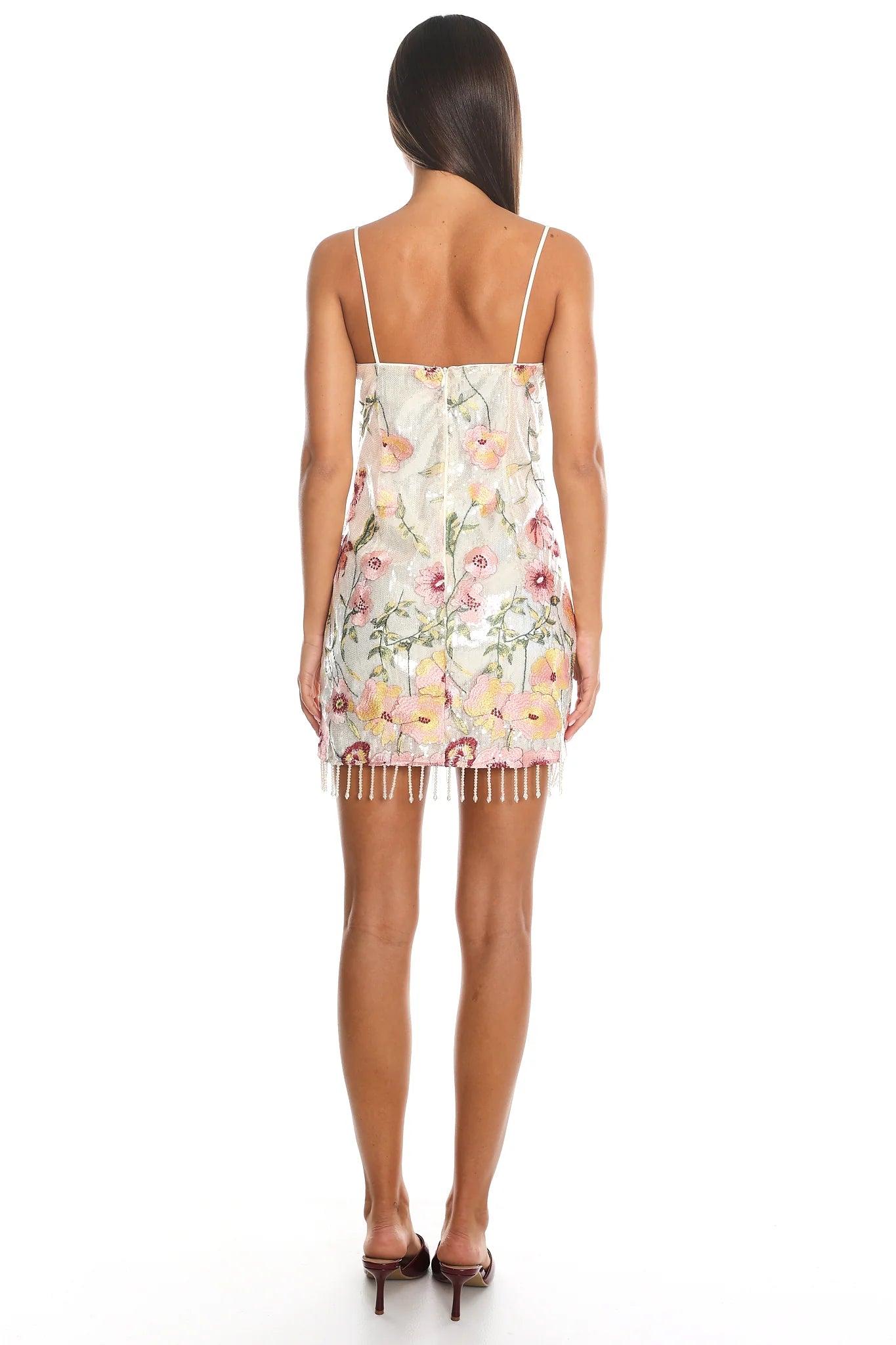 Palencia Sequin Mini Dress Cream