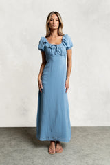 Annelise Maxi Dress in Slate Blue